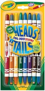 Childrens Toyshop  Toys : Heads 'n Tails Crayons - 8 ct