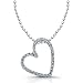 Victoria Kay 1/8ct White Diamond Heart Pendant in Sterling Silver, 18