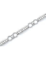 14kt Yellow Gold Channel Set Diamond Bracelet 1.00ct TW