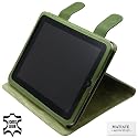 Original MTT Ledertasche - Exklusive Book-Style Tasche Case fuer Apple iPad 16GB / 32GB / 64GB Wi-Fi oder fuer 3G Wi-Fi Versionen - (mit Standfunktion) in der Farbe Gruen