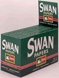Kitchen & Housewares : Box of 100 Swan Green Standard size Rolling papers booklets