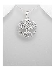 Celtic Pendant Necklace In 92.5 Sterling Silver