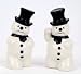 Christmas Vintage Style Snowman Salt and Pepper Shaker Set