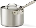All-Clad 7201.5 MC2 Master Chef 2 Stainless Steel Tri-Ply Bonded Saucepan with Lid Cookware, 1.5-Quart, Silver