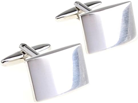 Coming Orders Cufflinks Silver brushed matt square cufflinks nail sleeve 155859