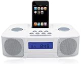 Search : Naxa NX3103 White Digital Alarm Clock AM FM Radio iPod Docking Station