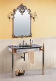 LineaAqua Bela 40 x 26 Bathroom Vanity with Mirror, Faucet, Granite Counter Top