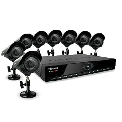 Defender SN301-8CH-008 8 Channel H.264 Smart DVR Security System with Coaching iMenu and 8 Hi-Res CCD Night Vision Surveillance Cameras (Black)