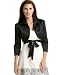 Tahari by ASL Satin Long-Sleeve Bolero