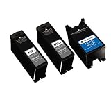 FREE POST!! One Set and One Black Compatible ink for Dell All In One V3131 Printer, Free UK Mainland post, quality UCI ink sold by UK compatible ink