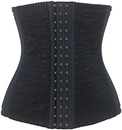 First Store Steel Boned Waist Training Underbust Corset Shaper(S/Waist:24-26inch US Size 4-6, Black)