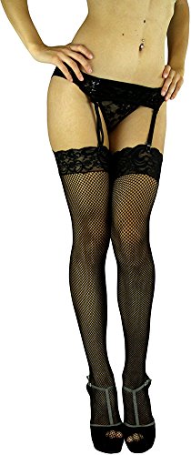 ToBeInStyle Women's Lace Garter Belt One Size With Matching Thong