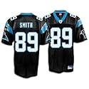 Steve Smith Jersey: Reebok Black Replica #89 Carolina Panthers Jersey