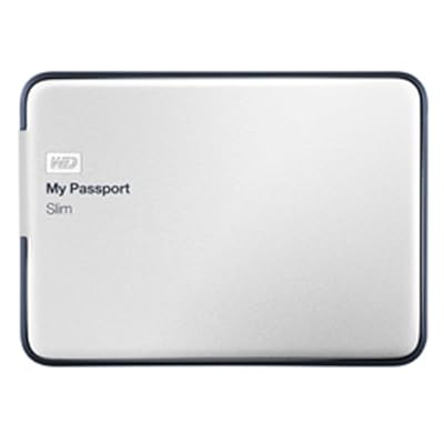 WD My Passport Slim 2TB Portable External Hard Drive (Metal Silver)