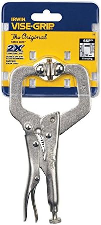 IRWIN Tools VISE-GRIP Locking C-Clamp, Original, Swivel Pads (18)