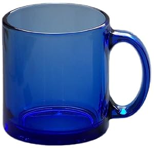 Almost Unbreakable - Ultra High-Strength Mediterranean Blue 13 oz. Coffee Mug (Set of 4) by HercuGlass