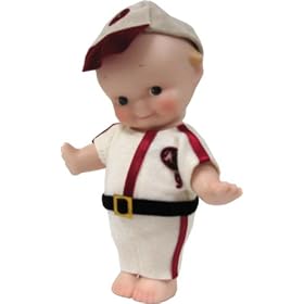Bisque Kewpie Porcelain resin Doll (Baseball)