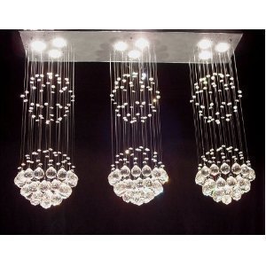 Lustre en cristal moderne "Rain Drop" lustres Plafonnier Lampe
