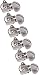 Grover Mini Rotomatics 6-In-Line Guitar Machine Heads, Chrome