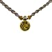 Glass Yellow Rose Pendant On Hemp Necklace