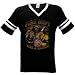 Firefighter With Axe Mens Ringer T-shirt, Fire Dept, Fire And Rescue Mens V-Neck Tee