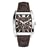 Guess Gents Brown Croco Leather Strap Watch With Mocha Multi-Fuction Dial