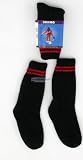 New 2 Pairs Mile High OTC Kids Ski Socks Black Red XS
