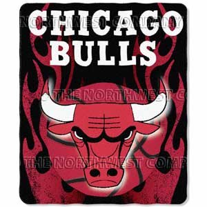 Chicago Bulls NBA Lightweight Fleece Throw Blanket 50