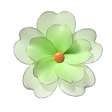 Green Multi Layered Daisy Flower Decorations Large 8" - daisies flowers hanging nylon nursery bedroom girls room ceiling wall decor, wedding birthday party baby bridal shower