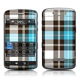 Turquoise Plaid Design Protective Skin Decal Sticker for BlackBerry Storm 9530 Cell Phone