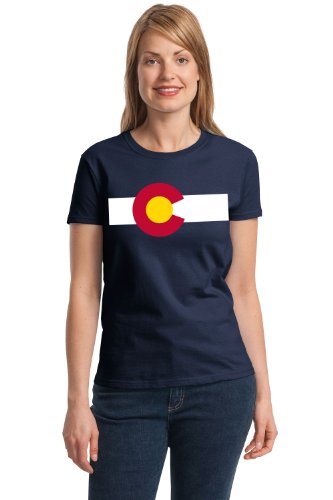 Colorado State Flag | Coloradan Rocky Mountain Pride CO Flag Ladies' T-shirt