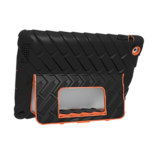 Gumdrop Cases Hideaway Color Case for iPad 2/iPad 3/iPad 4, Black/Orange (CUST-GSIPAD3-BLK_ORN)