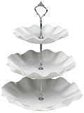 White Porcelain 3-Tier Tray