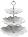 White Porcelain 3-Tier Tray