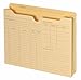 Globe-Weis B3143DT Pendaflex File Folder Jackets, Letter Size, Manila, Preprinted, Expands 2” inches, Reinforced Tabs, 9.5” x 11.5” inches – Pack of 50