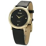Trump Mens Diamond Executive Collection Sleek Black Dial Watch