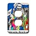 Londons Times Health and Vanity Trends Cartoons - Woodstock Generation Where Are They Now - Light Switch Covers - 2 plug outlet cover