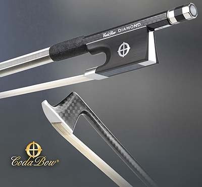 CodaBow Diamond SX Carbon Fiber 44 Violin Bow