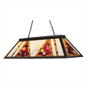 Landmark Lighting - 70092-4: Tiffany Game Room-Lighting 4-Light Chandelier in Dark... by Landmark