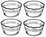 Pyrex Bakeware 6-Ounce Clear Custard Cups, Set of 4