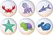 Fish Sea Creatures Drawer Pulls Knobs Set of 6