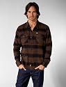 Loomstate Jeans Flannel Long Sleeve Shirt in Harvest Brown