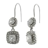 Sterling Silver Royalty Fashion CZ Earrings