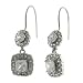 Sterling Silver Royalty Fashion CZ Earrings
