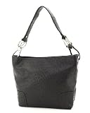 Black Ostrich Designer Inspired Hobo Handbag