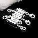 5 Silver Plated Beads Magnet Magnetic Clasps Findings 6mm For Jewelry Making DIY