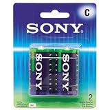 SONY AM2 B2 BATTERY C 2PACK ALKALINE BATTERIES REGULAR