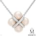 Mikimoto 18K White Gold Pearl Ladies Necklace. Total Item weight 13.5 g.
