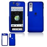 Rubberized Plastic Phone Cover Case Blue For Samsung Behold T919