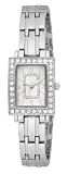 FMD Silver-Tone Crystal Accent Dial Crystal Bezel Metal Bracelet Ladies' Watch
